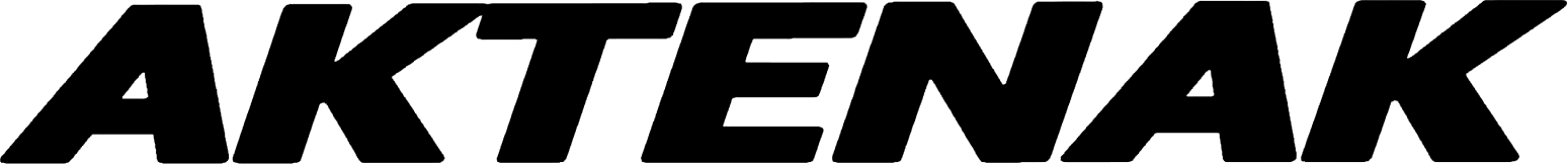 Aktenak: Siyah logo, şeffaf zemin (PNG)